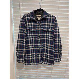 LL Bean Fleece Lined Flannel Button Up Shirt - Size S‎